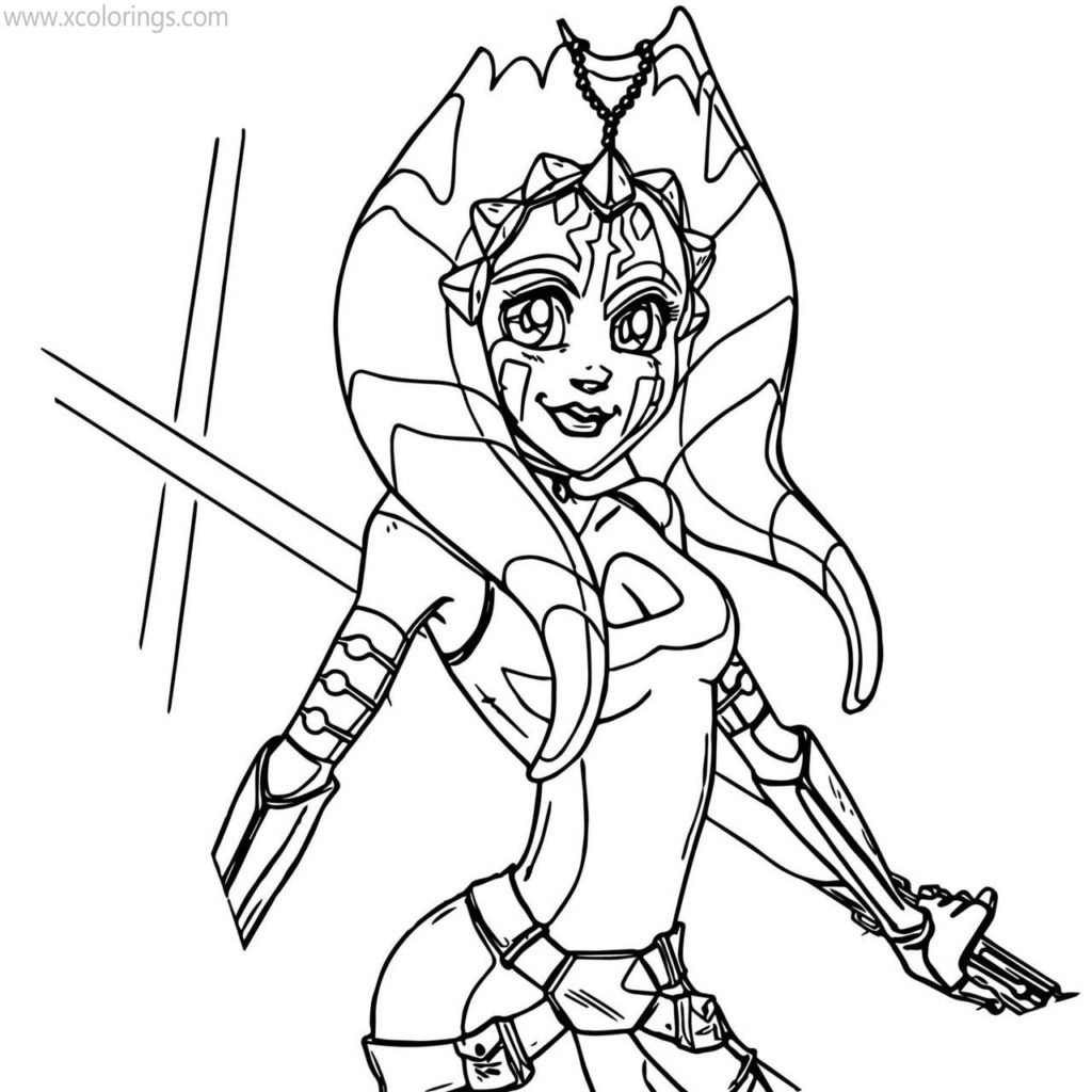 Ahsoka Coloring Pages Coloring Pages