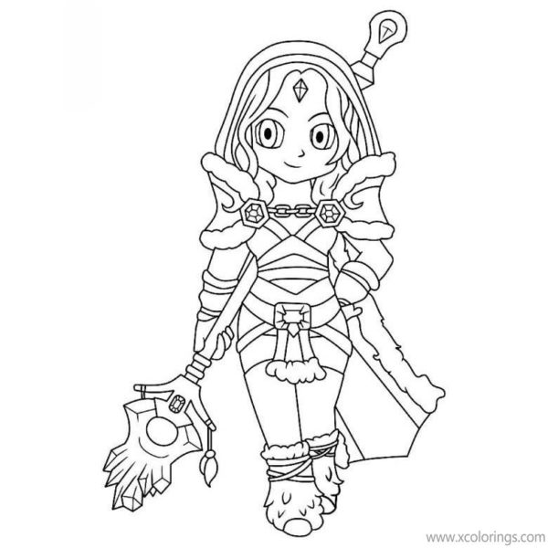 Girl with Tail from Gacha Life Coloring Pages - XColorings.com