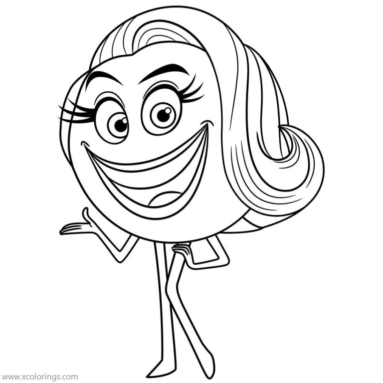 Emoji Movie Coloring Pages Angel and Devil - XColorings.com