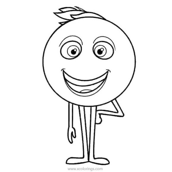 Emoji Movie Coloring Pages Angel and Devil - XColorings.com