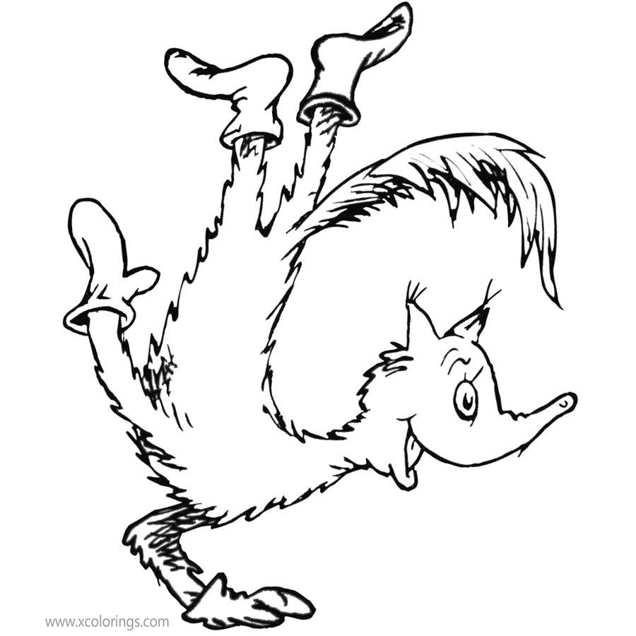 Fox In Socks Coloring Pages Handstand XColorings