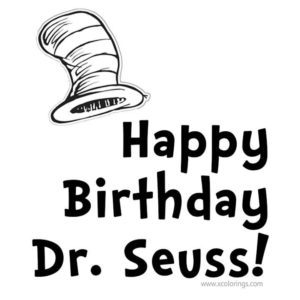 Happy Birthday Dr Seuss Coloring Pages Green Eggs and Ham - XColorings.com