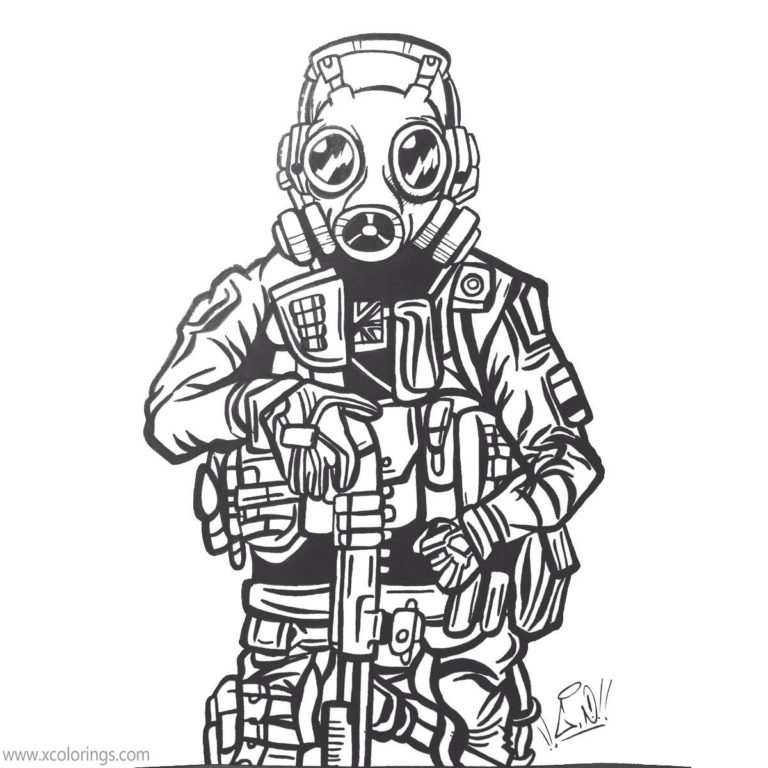 Rainbow Six Siege Coloring Pages Castle