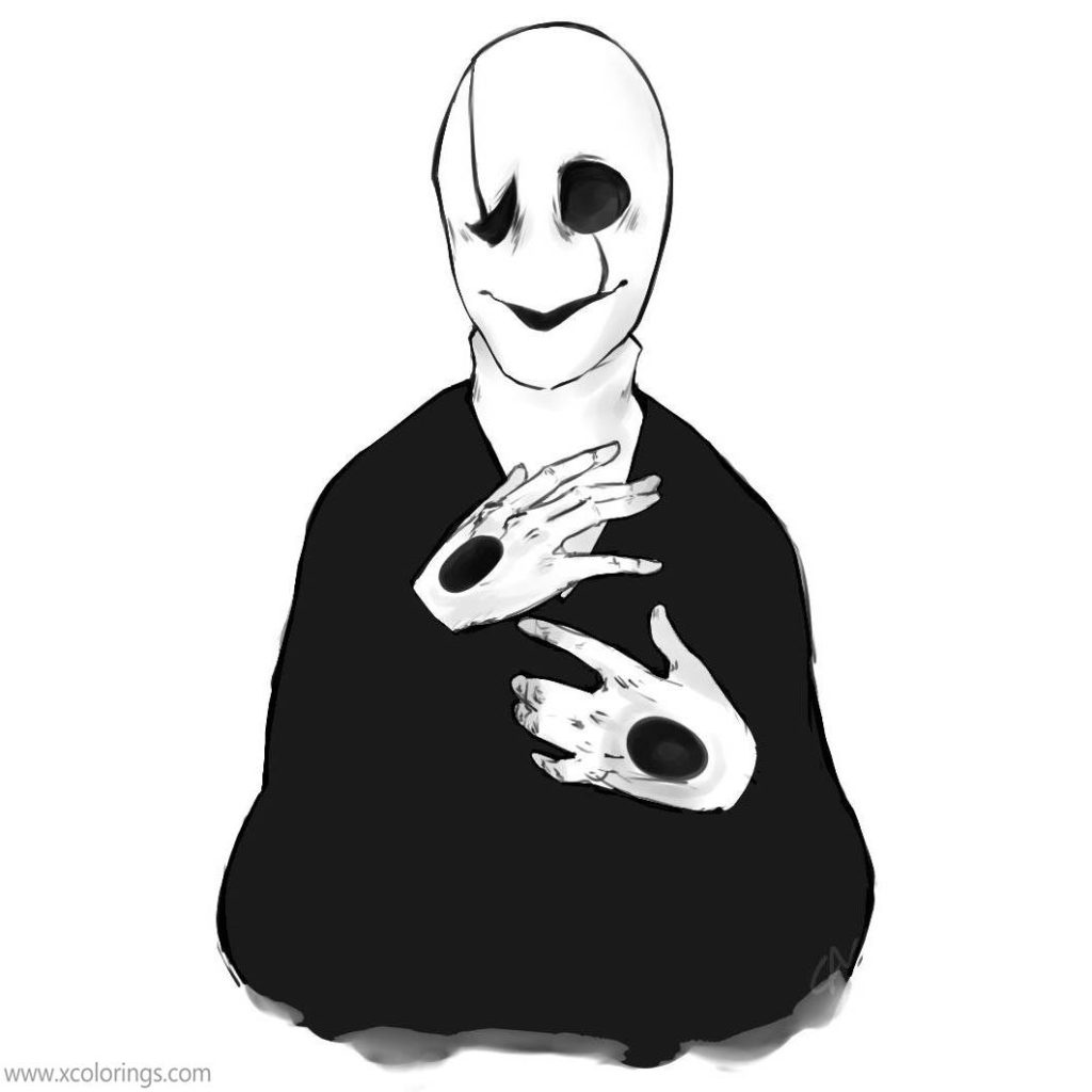 Gaster Coloring Pages Pixel Art - XColorings.com