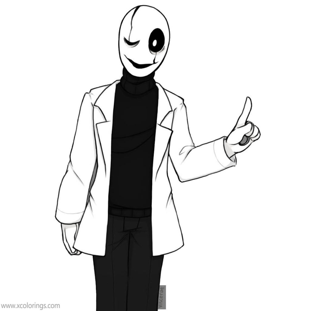 Doctor Gaster Coloring Pages - XColorings.com