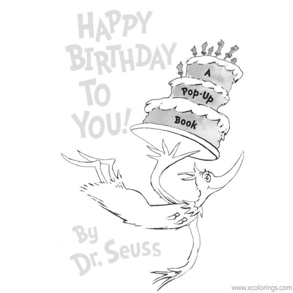 Happy Birthday Dr Seuss Coloring Pages Printable - XColorings.com