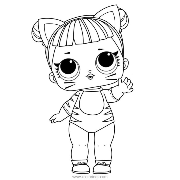 LOL Baby Coloring Pages with LOL Pet - XColorings.com