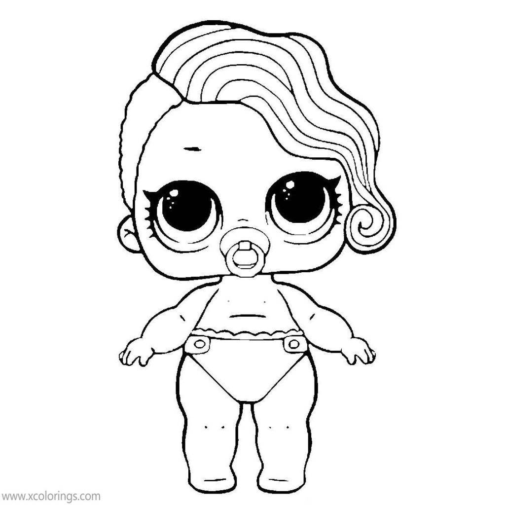 LOL Baby Coloring Pages LIL Sisters - XColorings.com