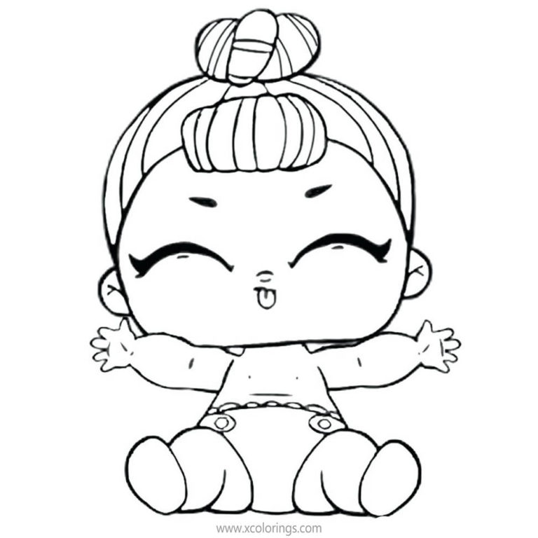 LOL Baby Coloring Pages Baby Cat - XColorings.com