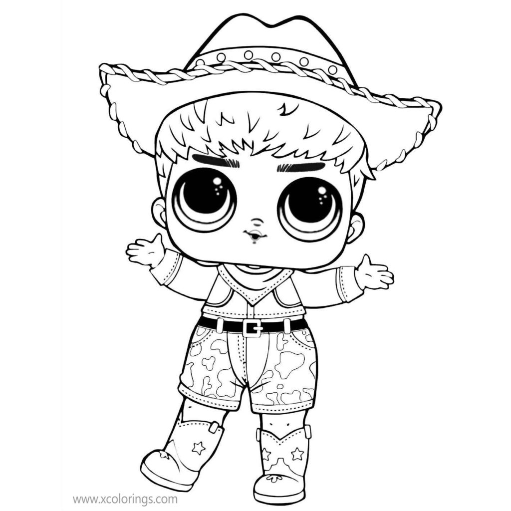 LOL Boy Doll Coloring Pages His Royal High Ney - XColorings.com