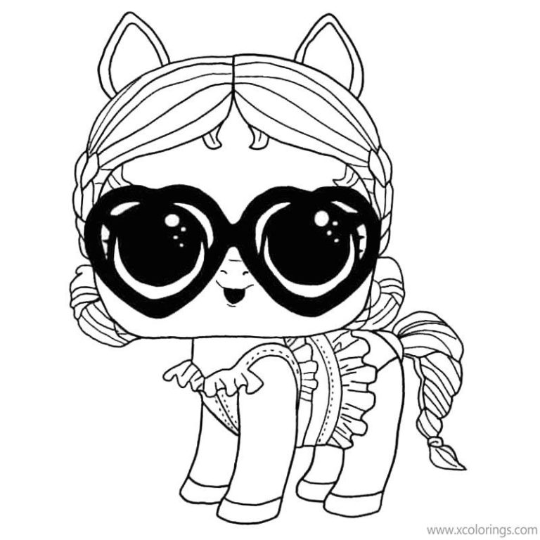 LOL Pets Coloring Pages Midnight Pup Vampire - XColorings.com