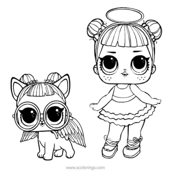 LOL Doll Pets Coloring Pages - XColorings.com