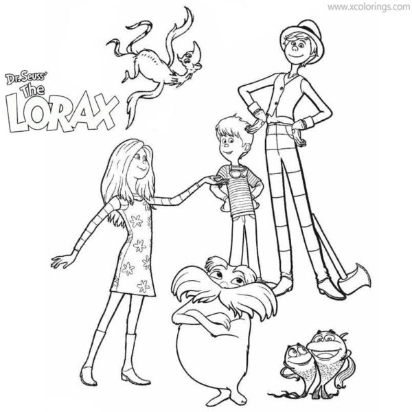 Lorax Coloring Pages Lorax Outline - XColorings.com