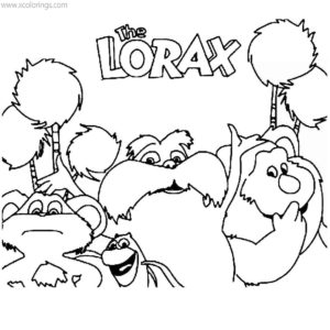 Lorax Coloring Pages Swomee Swan - XColorings.com