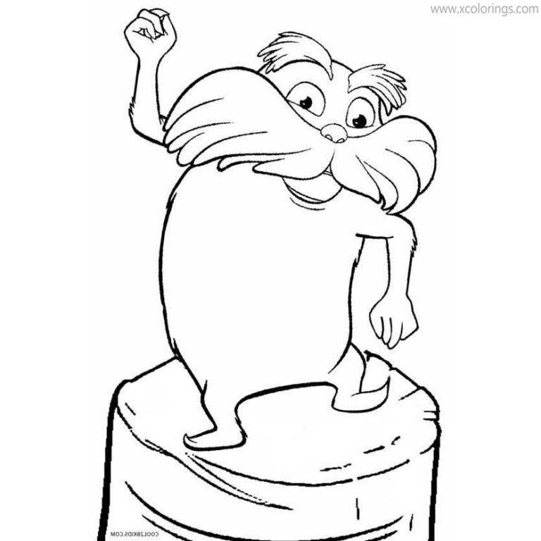 Lorax Coloring Pages Lorax Outline - XColorings.com