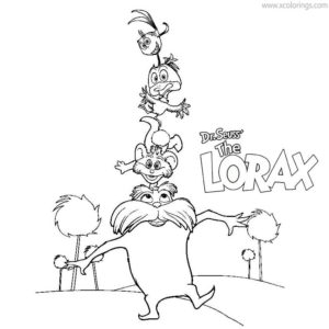 humming fish coloring page the lorax