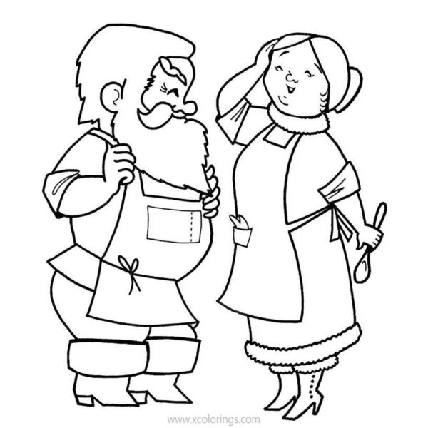 Mrs. Claus Coloring Coloring Pages