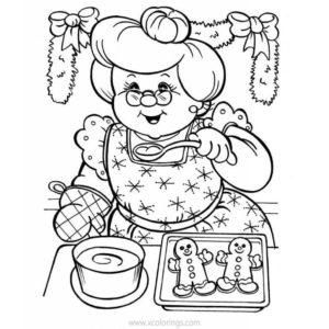 Mrs. Claus Coloring Pages Hot Drink - XColorings.com