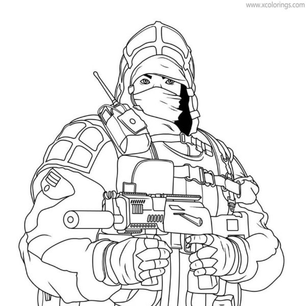 Rainbow Six Siege Coloring Pages Thatcher - XColorings.com