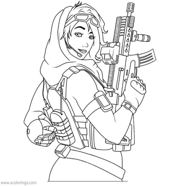 Rainbow Six Siege Coloring Pages Castle - XColorings.com