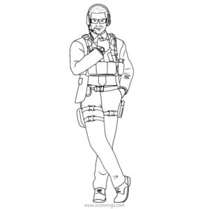 Rainbow Six Siege Coloring Pages Thatcher - XColorings.com