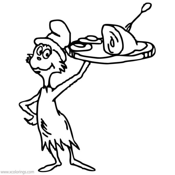 Green Eggs and Ham Coloring Pages - XColorings.com