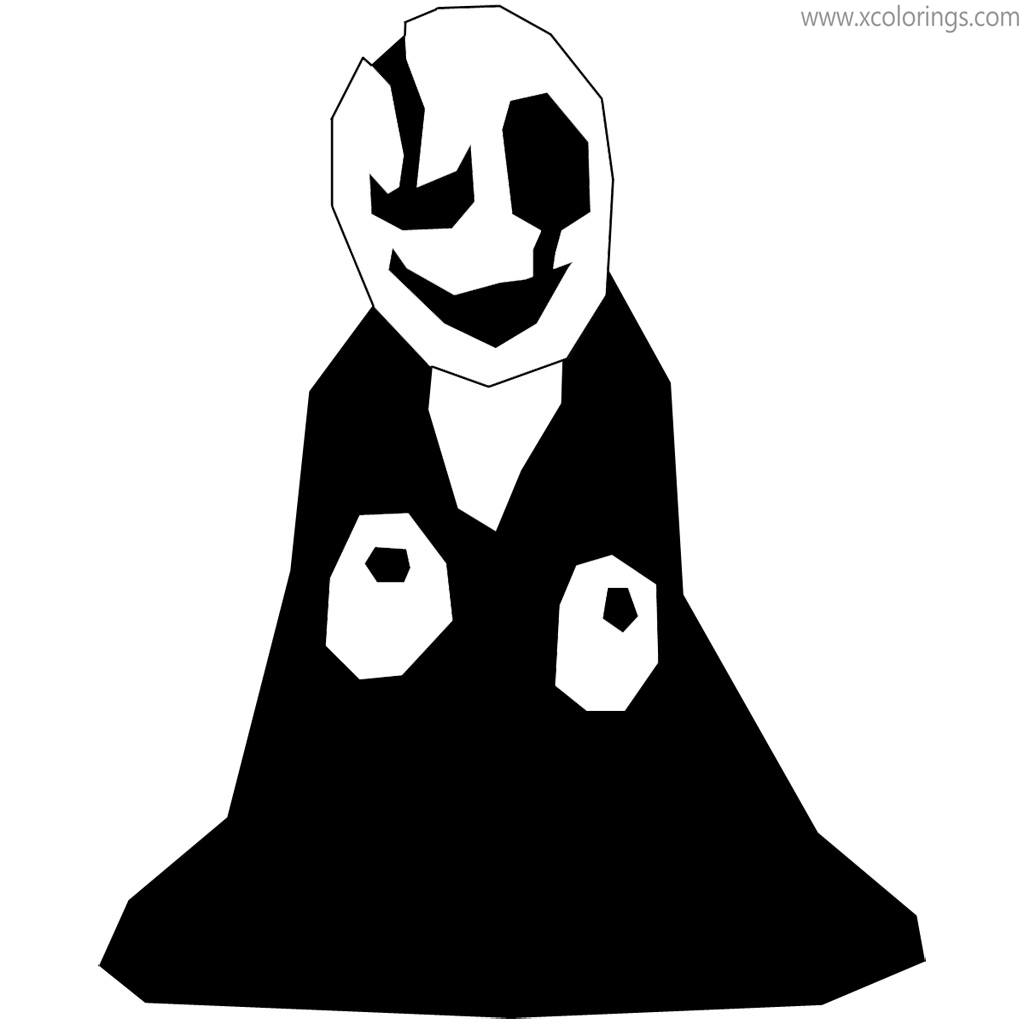 Gaster Coloring Pages Fanart by NatsuneNuko - XColorings.com