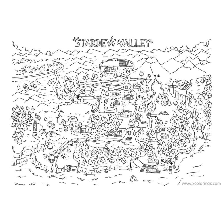 Stardew Valley Coloring Pages by lloronaluna