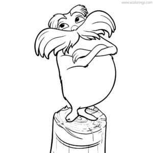 Lorax Coloring Pages Swomee Swan - Xcolorings.com