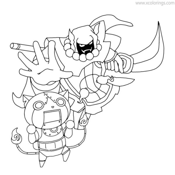 Yo Kai Coloring Page