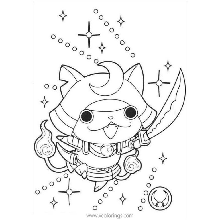 Yo-Kai Watch Character Wazzat Coloring Pages - XColorings.com