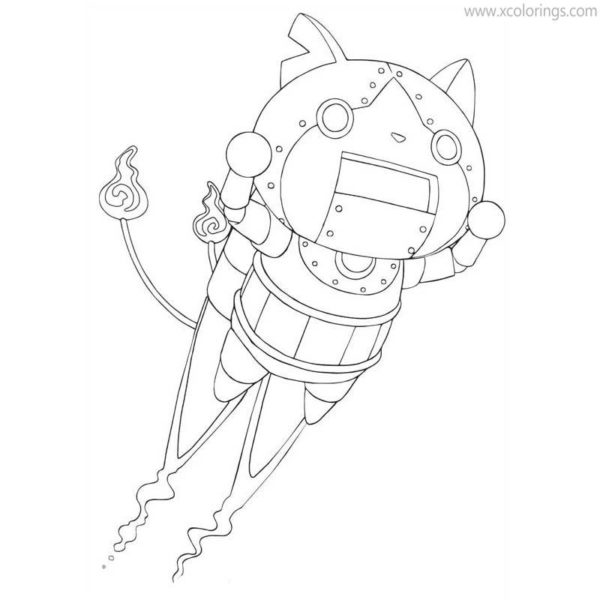 Yo-Kai Watch Coloring Pages Hidabat and Cadin - XColorings.com