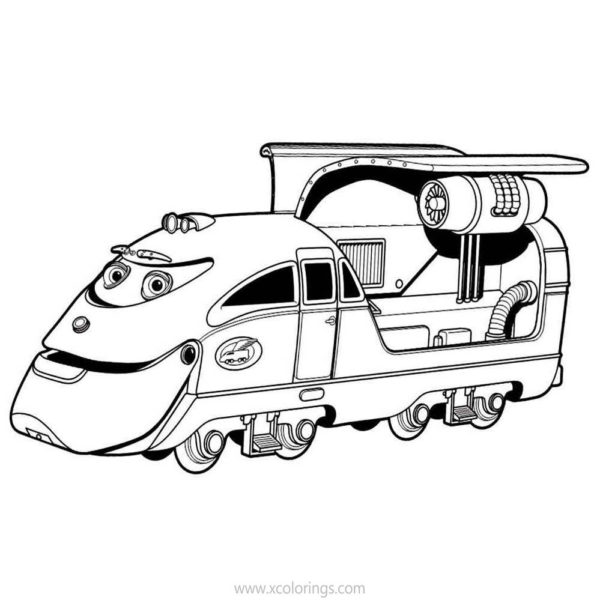 Chuggington Coloring Pages Frostini Playing Music - XColorings.com