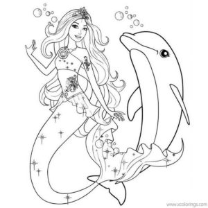 Barbie Mermaid Coloring Pages - XColorings.com