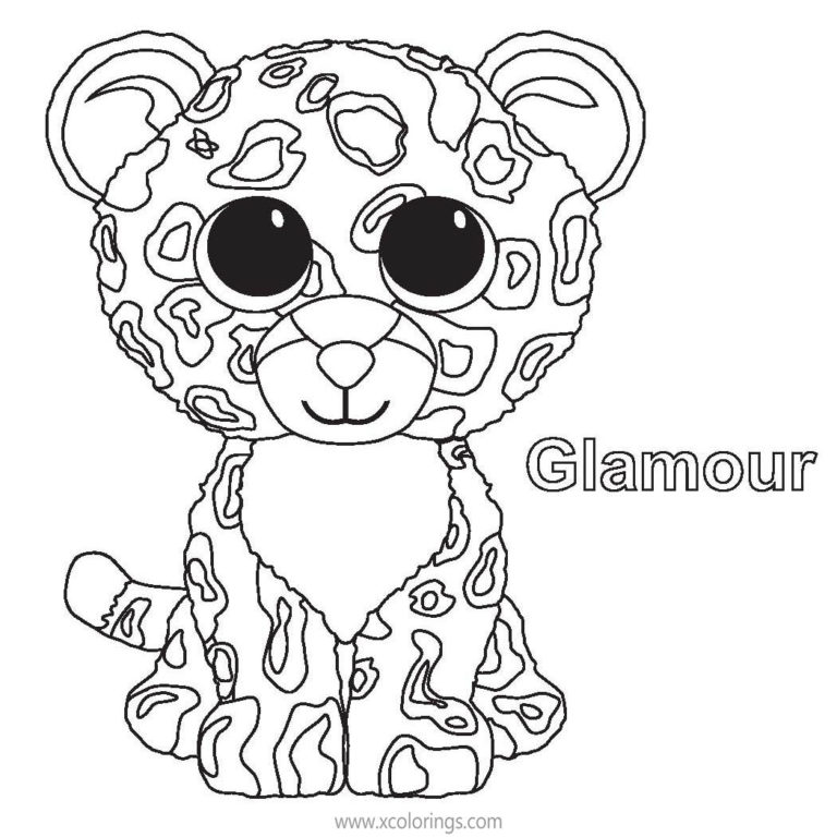 Beanie Boos Coloring Pages Cat Moonlight