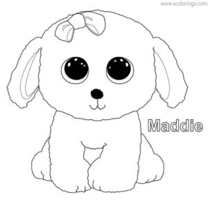 Beanie Boos Coloring Pages Cat Moonlight - XColorings.com