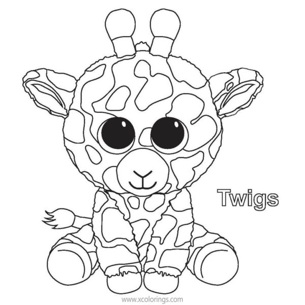 Beanie Boos Coloring Pages Monkey Casanova - XColorings.com