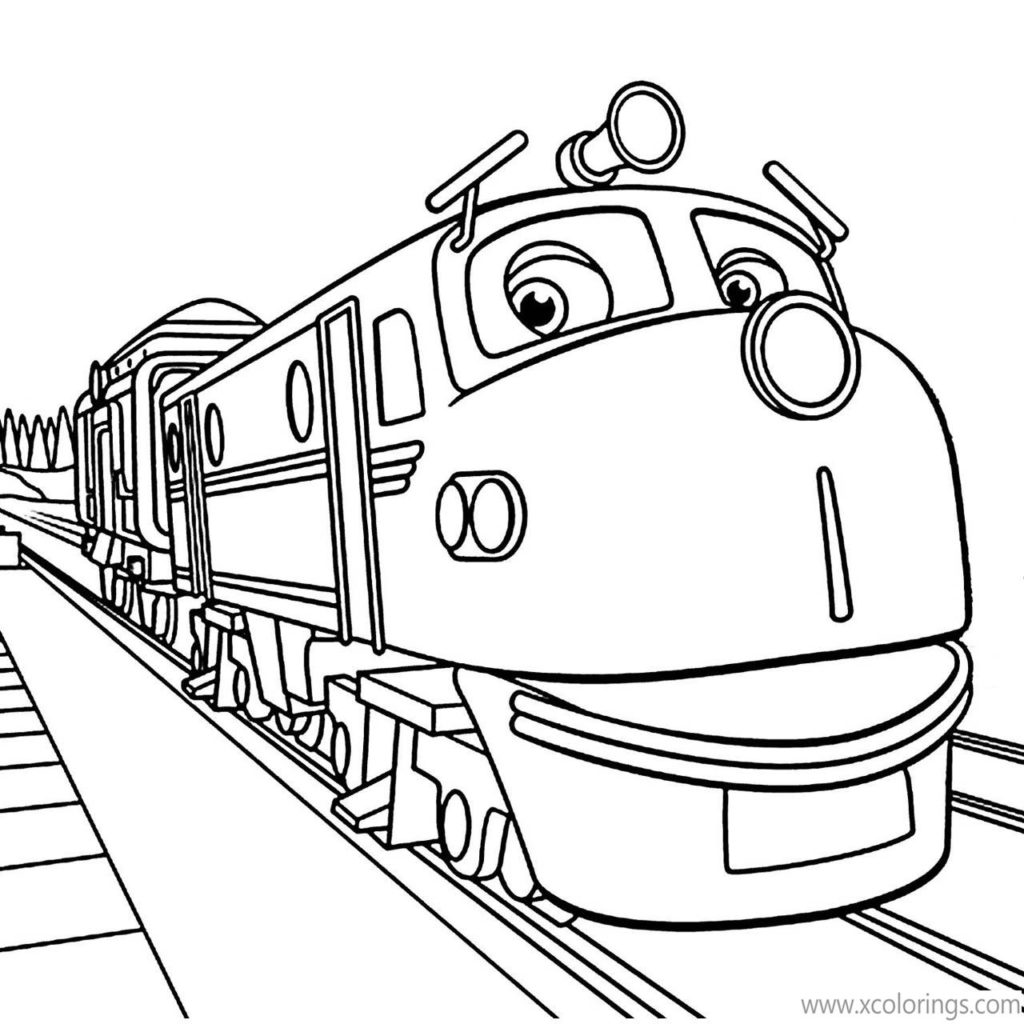 Chuggington Coloring Pages Frostini Playing Music - XColorings.com