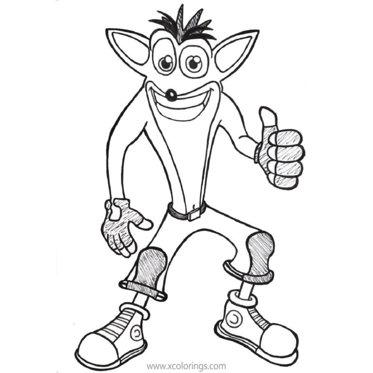 Crash Bandicoot Uka Uka Coloring Pages - XColorings.com