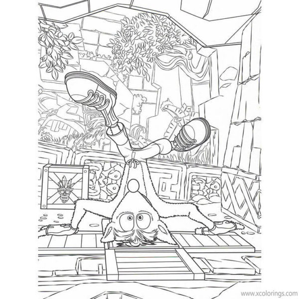 Crash Bandicoot Coloring Pages Cute Coco Bandicoot - Xcolorings.com