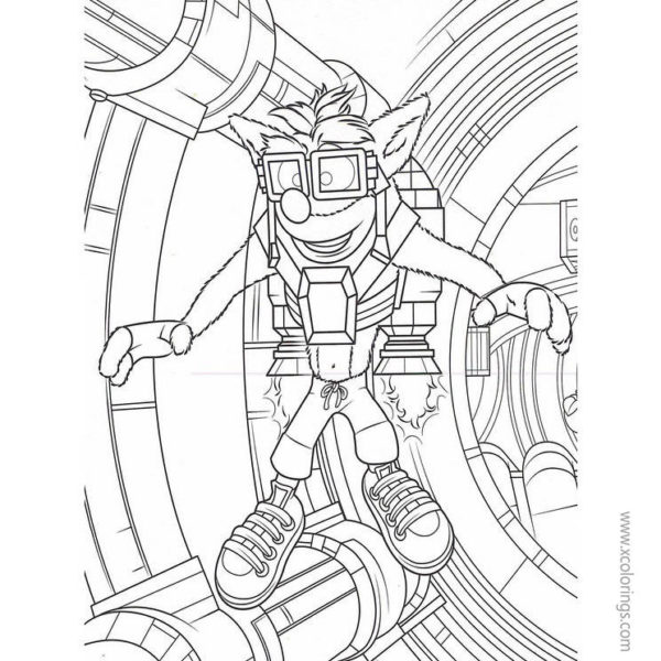 Crash Bandicoot Coloring Pages Free to Print - XColorings.com