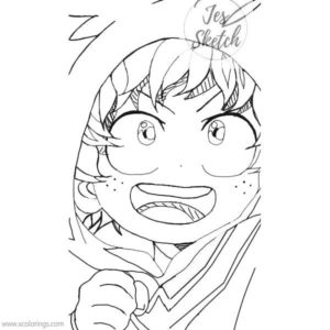 Free Deku Coloring Pages - Xcolorings.com