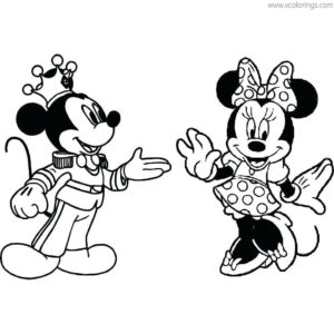 Disney Valentines Day Coloring Pages Mickey Mouse and Roses ...