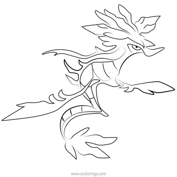 drakloak coloring page printable pokemon