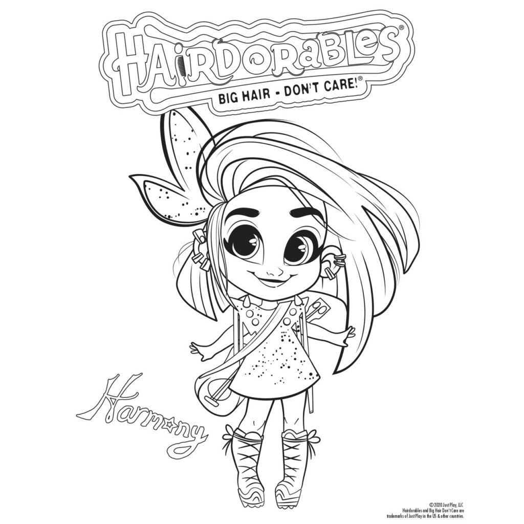 Hairdorables Coloring Pages Characters - XColorings.com