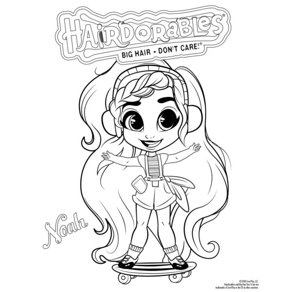 Hairdorables Coloring Pages Boy and Girl - XColorings.com