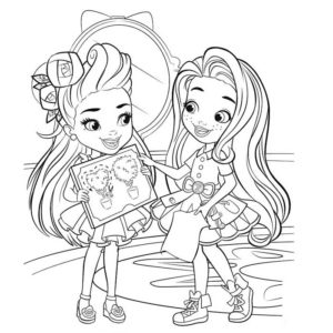 Hairdorables Coloring Pages Boy and Girl - XColorings.com