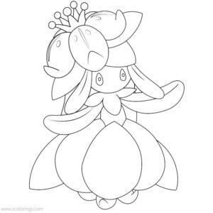 printable coloring pages lilligant pokemon