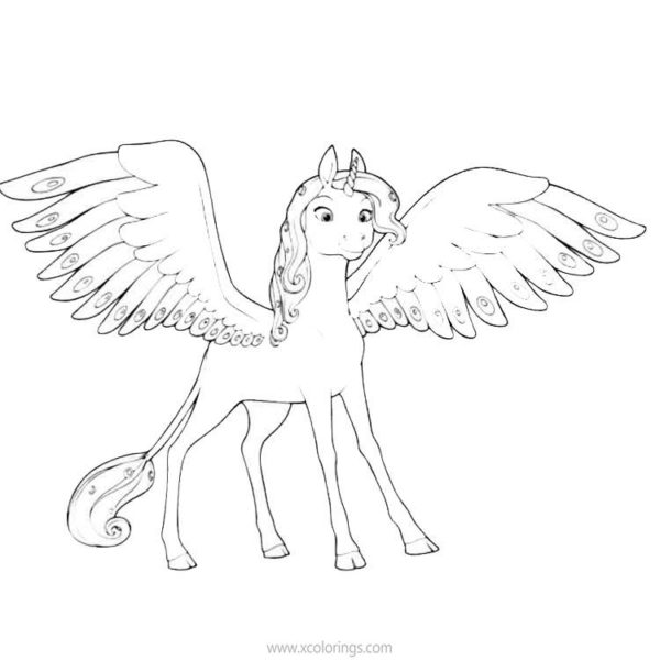 Mia And Me Coloring Pages Unicom Onchao - XColorings.com