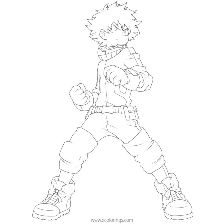 Villain Deku Coloring Pages Coloring Pages